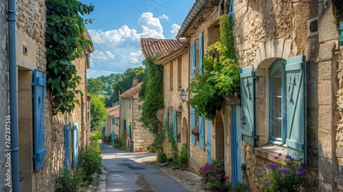 Capture the charm of a quaint village in a travel destination