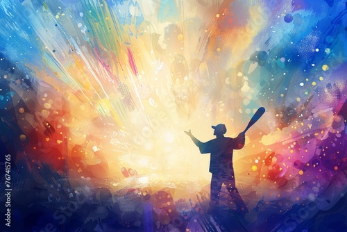 abstract background for Baseball