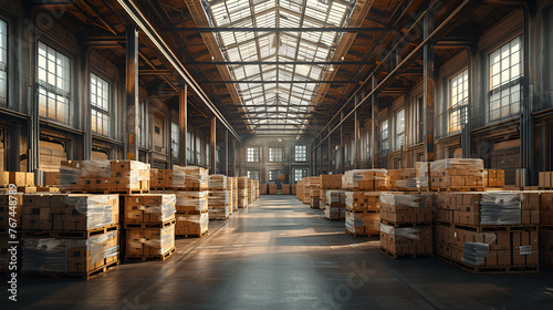 Warehouse - storage - logistics - supply chain - transportation of goods - shopping on the web - warehousing
