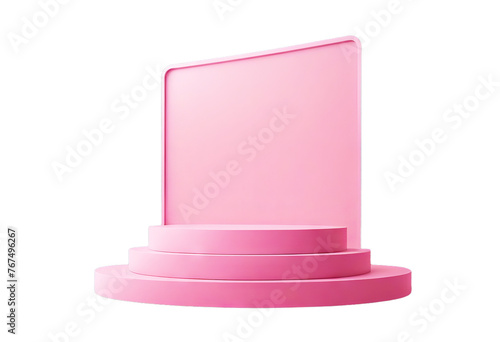 3D design splay Pink pink advertising background Modern banner product rendering pedestal podium stand poduim pink dais pedestal display showcase racked product studio background three-dimensional
