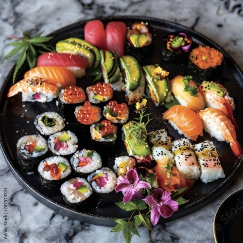 Celebrating sushis global popularity with a platter that appeals to all tastes