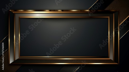 Modern dark gold overlapping dimension line bar design, technological background