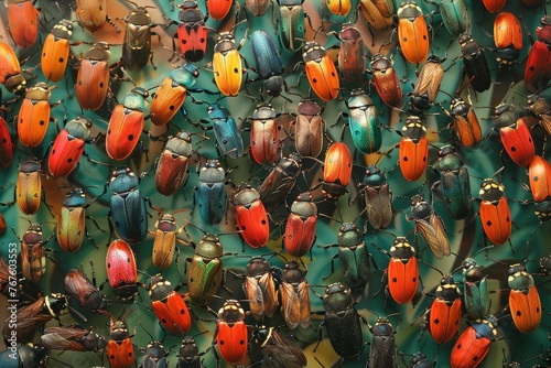 Insect swarms Ethnographic Art Dynamic Holiday and Seasonal Themes