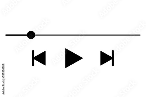 Media music video player interface icon isolated on white and transparent background. multimedia pause black icon flat style vector illustration