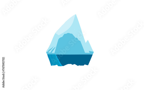 grande iceberg solitario sulla superficie dell'oceano