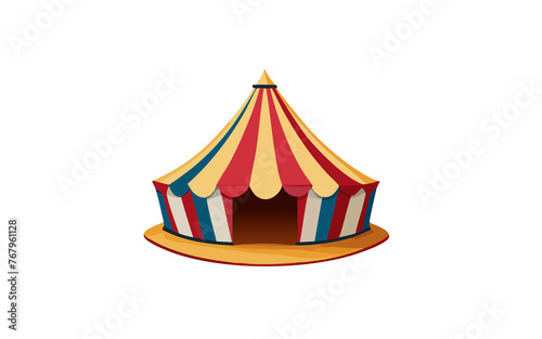 illustrazione di grande tenda da circo