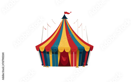 illustrazione di grande tenda da circo