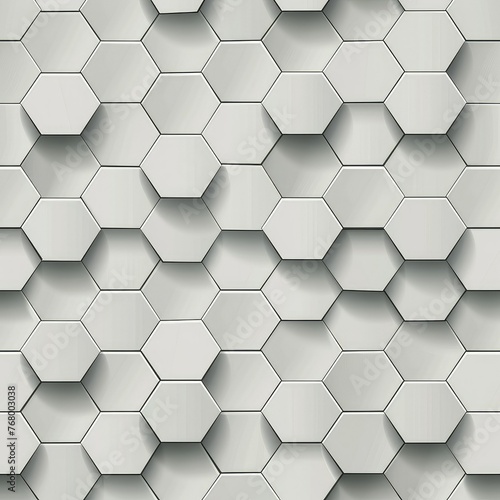 A seamless light gray backdrop with a detailed hexagon design, arranged in a honeycomb structure that conveys simplicity and sophistication.