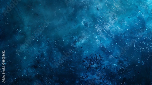 Abstract blue grunge background. Scratched and dirty blue texture.