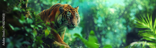 Tigre na natureza - Banner 