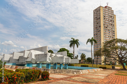 03.03.2024 - Camaguey, Santa Lucia, Cuba - Central square of the city. Landmark