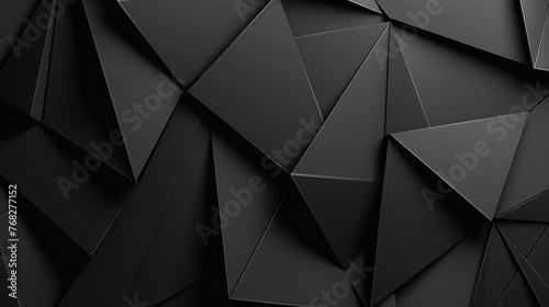 A black and white image of a jagged pattern of triangles