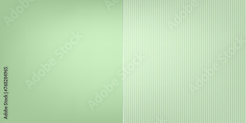 Ribbed glass vector effect. Transparant plastic clear glossy panel. Light acrylic wavy plexiglass texture. Rectangular shape corrugated screen background for cosmetics. Modern prism green backdrop.