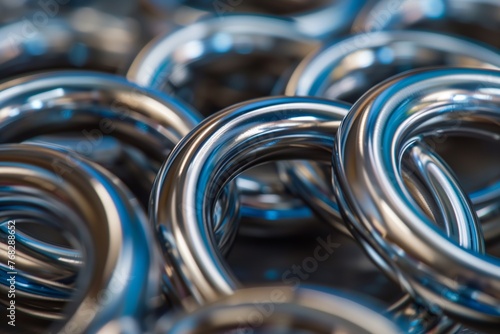 close up of a pile of magnetic rings