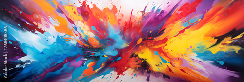 Vivacious Symphony of Colors: A Modern Conceptual Abstract DZ Art