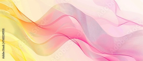 Light Pink, Yellow vector template with bent lines. Modern gradient abstract illustration with bandy lines. Memphis style for your business design.