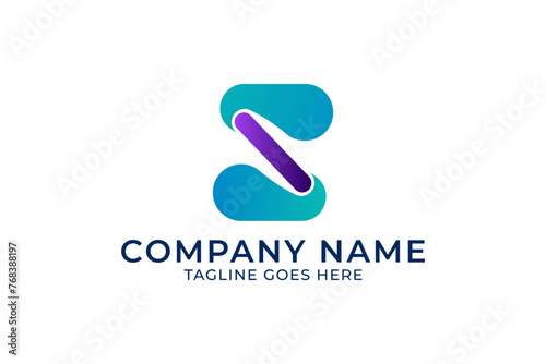 Digital letter s logo, letter s logo design, modern letter s logo