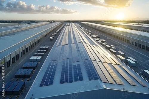 Logistics Warehouses Harnessing Solar Energy for Clean Goods Distribution