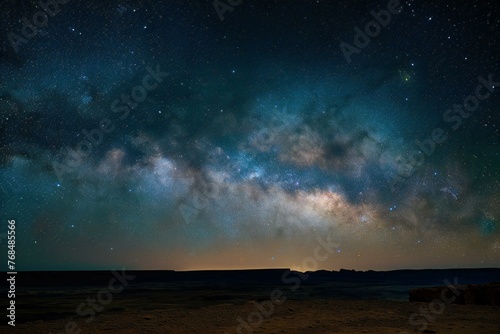 Milky Way over the Negev Desert at night, Israel