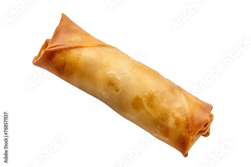 Traditional Chinese Spring Roll isolated on transparent or white background, png