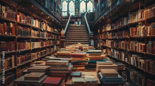 A library is a place filled with knowledge waiting to be discovered