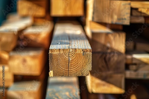 a close up of a wood beam