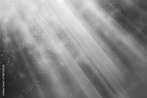 Abstract Gray and White Gradient Background with Bright Light and Grainy Texture, Empty Space, Digital Illustration
