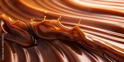 a mesmerizing flow of glistening caramel creating a hypnotic lattice of luxury and indulgence
