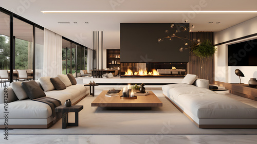 Luxurious Modern Living: Spacious and Sophisticated Home Interiors