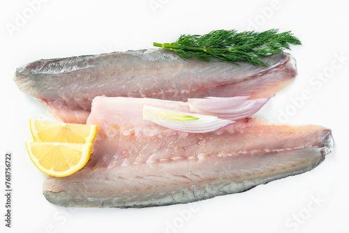 European perch fillet with lemon and dill
