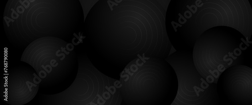 Black vector gradient abstract banner design. Graphic design element modern style concept for background, banner, flyer, card, wallpaper, cover, or brochure