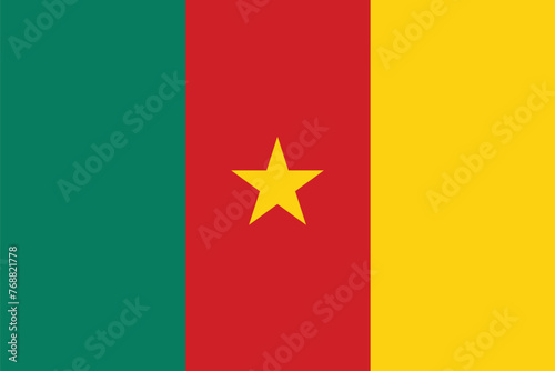 National Flag of Cameroon, Cameroon sign, Cameroon Flag