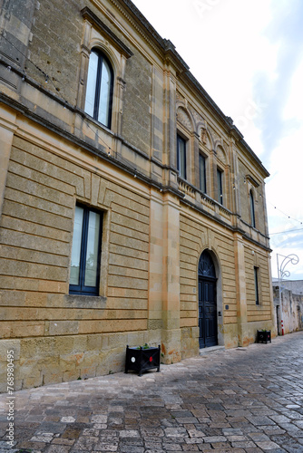 the historic center of presicce-acquarica lecce puglia italy