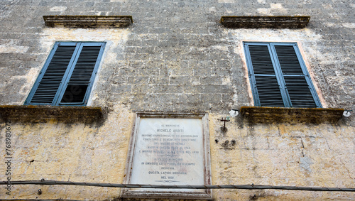 the historic center of presicce-acquarica lecce puglia italy