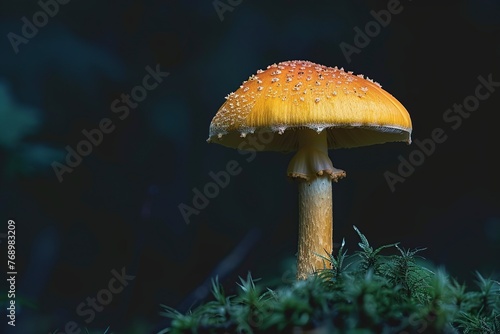 Mushroom Painting in Forest