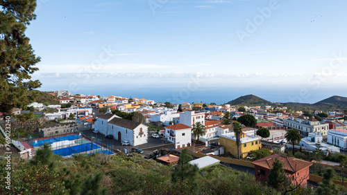 Cityscape of the town of Los Canarios, Fuencaliente de La Palma, Santa Cruz de Tenerife province, Canary Islands, Spain