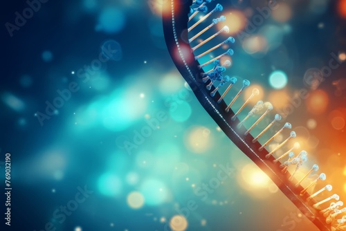 DNA strand scientific background 