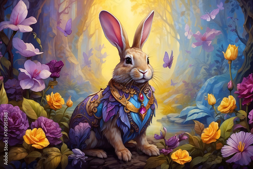 rabbit in fantasy style