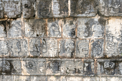 Wall of sculls