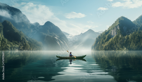 girl in canoe