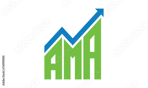 AMA financial logo design vector template. 
