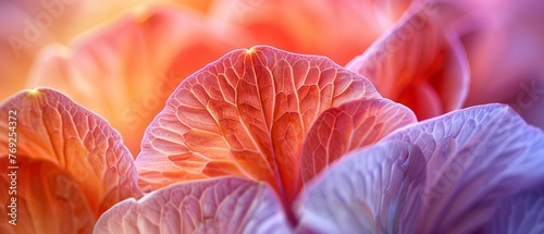 Flower Petals Closeup images of flower petals, showcasing their delicate textures, colors, and patterns, from velvety soft to finely veined and translucent petals , cinematic