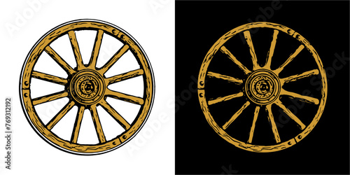 Wagon wheel vintage