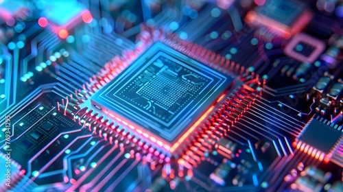 Intricate Photonic Integrated Circuit Showcasing Light Based Computing Advancements