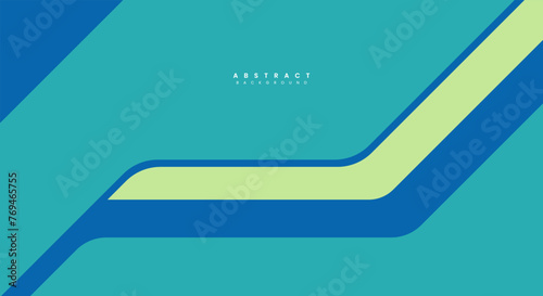 Simple flat blue and green background