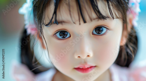 close up portrait of a child