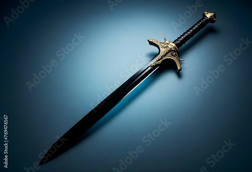 Obsidian luminous energy epic black sword artifact