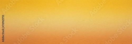 Apricot orange to lemon color gradient kraft paper grainy rough texture banner panoramic background banner template back from Generative AI
