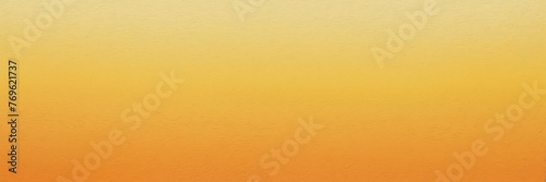 Apricot orange to lemon color gradient kraft paper grainy rough texture banner panoramic background banner template back from Generative AI