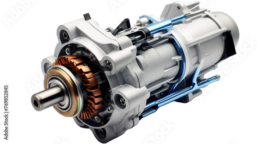 Starter Motor Innovation on transparent background.